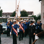 Feuerwehr Königstädten - 40. Jubiläum 5. - 8.6.1970 Fanfarenzug startet den Festumzug