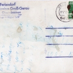 Klassenfahrt in Ober-Seemen 1977 - Rückseite der Karte des Klassenfotos