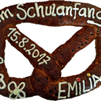 Emilia's Brezel zur Einschulung 2017