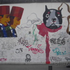 East Side Gallery - Berlin - Graffitis - Rauchende Türken