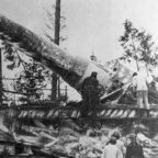 Deutsche Mörser-Kanone „Dicke Berta“ 1942 in Leningrad