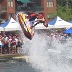 bedford river festival stunt show (with flips and flying man)