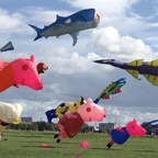 Riesendrachen Festival am Tempelhofer Feld - Berlin