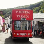 Cornwall - Polperro Busstation und Parkplatz