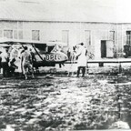 Dr. Fritz von Opel erster Flug am 30.9.1929 am Rebstockflughafen