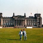 Berliner Reichstag - 1988 - Siggi und Andy als Fake-Liebespaar