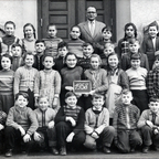 Klassenfoto 1958 von der 5. Klasse mit Lehrer Schaller - Königstädten - Jahrgang 1947